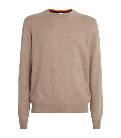 Paul Smith Cashmere Sweater In Beige