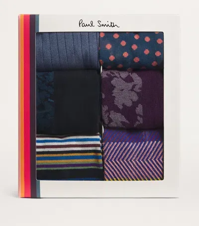 Paul Smith Cotton-blend Socks In Blue