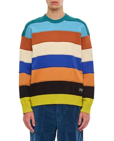 Paul Smith Cotton Sweater In Multicolor