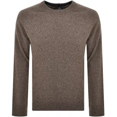 Paul Smith Crew Neck Knit Jumper Brown