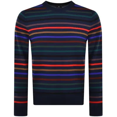 Paul Smith Crew Neck Knit Jumper Navy