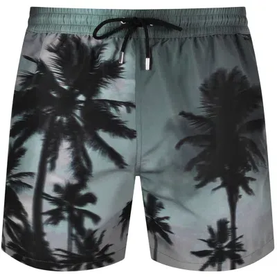 Paul Smith Dusk Palm Swim Shorts Grey