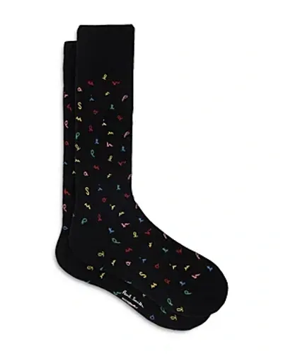 Paul Smith Ernest Letters Socks, Pack Of 2 In A