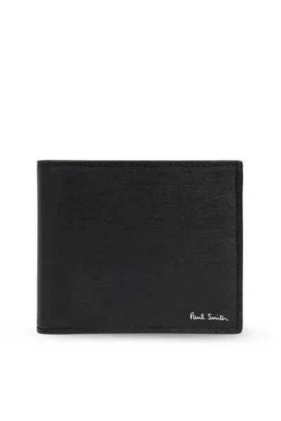 Paul Smith Foldable Wallet With Logo In Black