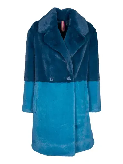 Paul Smith Fur Coat In Green