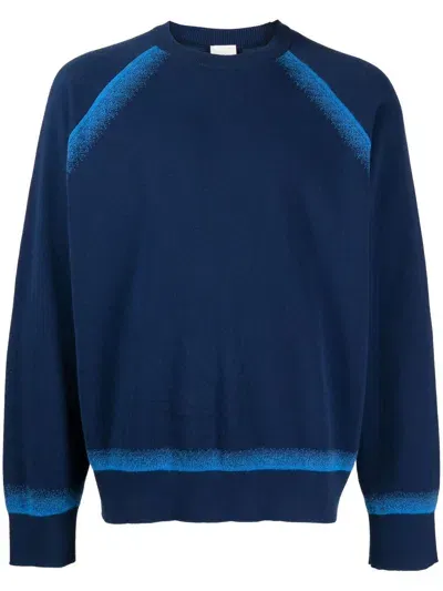 Paul Smith Haze Organic-cotton Jumper In Blue