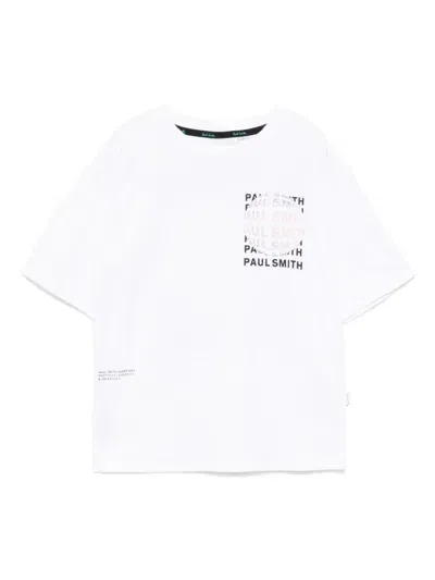 Paul Smith Junior Kids' Logo-printed T-shirt In White