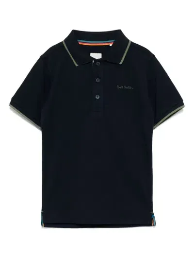 Paul Smith Junior Kids' Polo Shirt In Blue