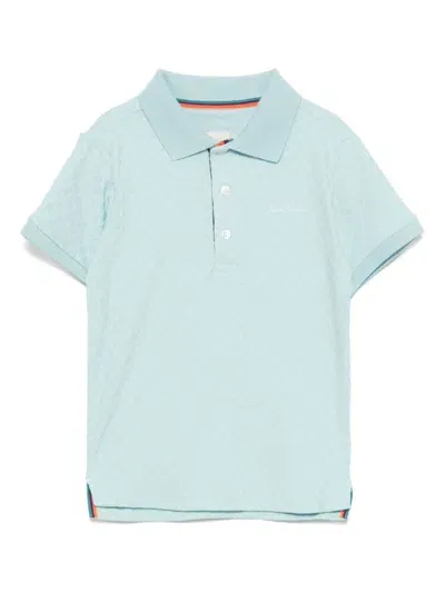 Paul Smith Junior Kids' Polo Shirt In Blue