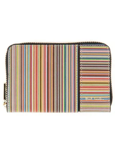 Paul Smith Leather Wallet In Multicolour