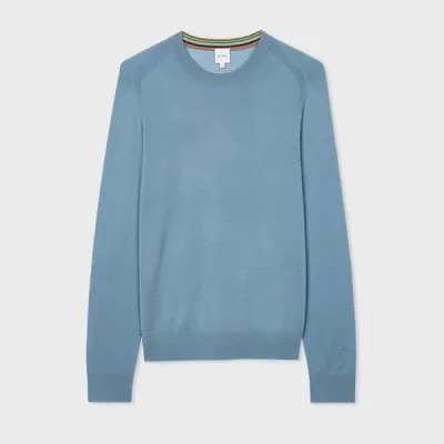 Paul Smith Light Blue Merino Wool Sweater