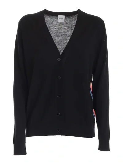 Paul Smith Lightweight Wool Cardigan In Black