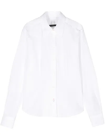 Paul Smith Cotton Poplin Shirt In White