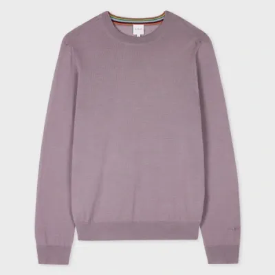 Paul Smith Mauve Merino Wool Sweater Purple