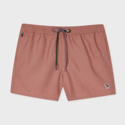 Paul Smith Mauve Zebra Logo Swim Shorts Purple