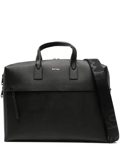 Paul Smith Men Bag Double Zipper Bags In Black