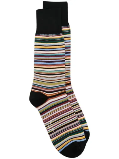 Paul Smith Men Sock Multistripe In Multicolour