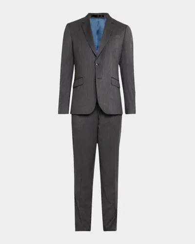 Paul Smith Men's Wool Herringbone Tailored-fit Suit In Grey