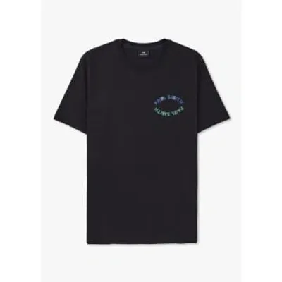 Paul Smith Mens Happy Eye Print T-shirt In Black In Black Fabric