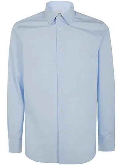 Paul Smith Mens S/c Tailored Fit Shirt In Blue