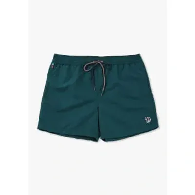 Paul Smith Mens Zebra Swim Shorts In Green