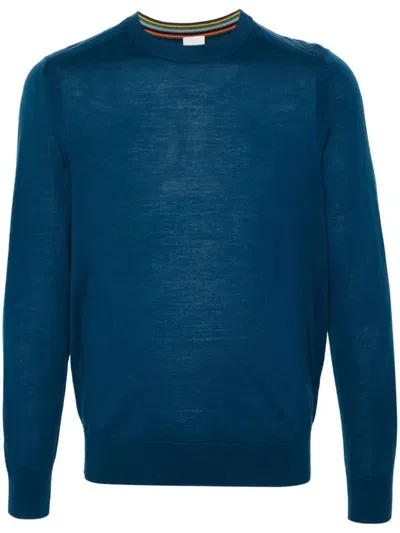 Paul Smith Merino Wool Sweater In Blue