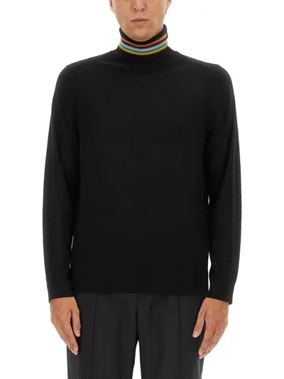 Paul Smith Merino Wool Sweater In Black