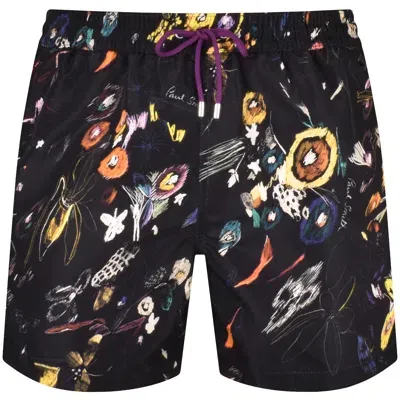 Paul Smith Ps By  Botanical Swim Shorts Black