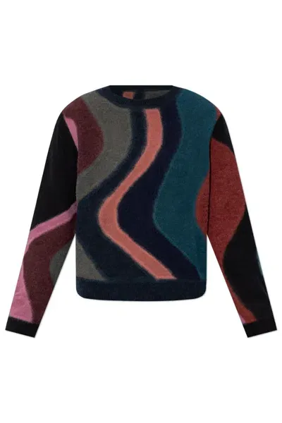 Paul Smith Ps Patterned Sweater In Black