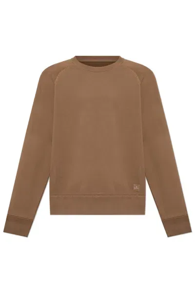 Paul Smith Ps  Sweatshirt With Logo Patch  In Beige