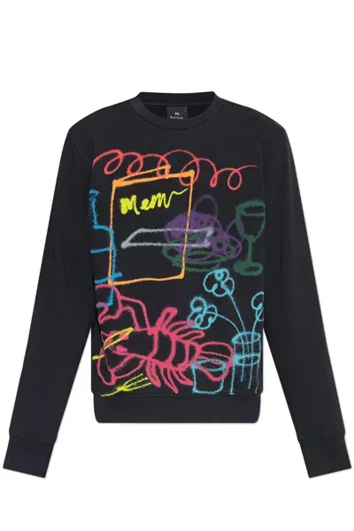 Paul Smith Ps  Sweatshirt With Print  In Black