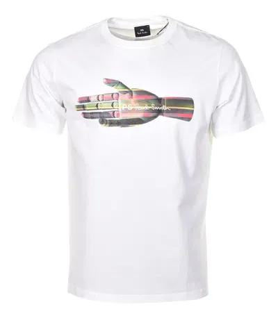 Paul Smith Regular Fit Hand T Shirt White