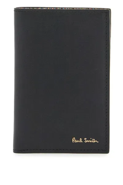 Paul Smith Signature Stripe Card Holder In Black (black)