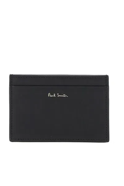 Paul Smith Signature Stripe Cardholder In Black