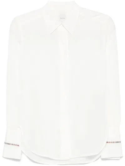 Paul Smith Signature Stripe-detail Shirt In White