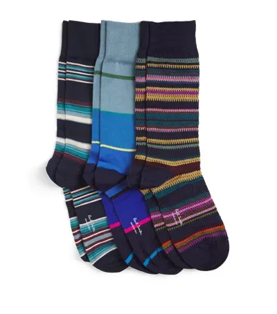 Paul Smith Signature Stripe Socks In Multi