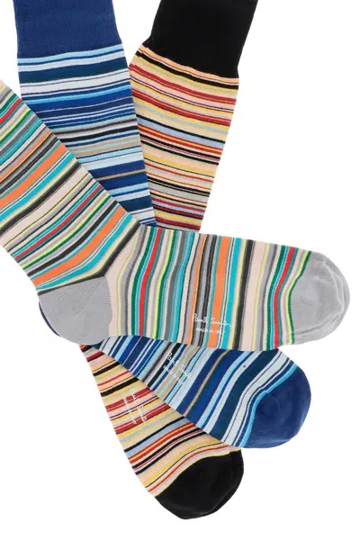 Paul Smith Signature Stripe Socks In Multi