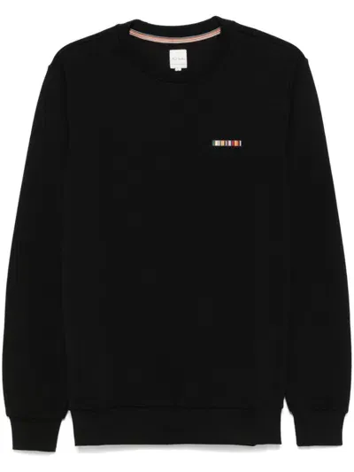 Paul Smith Signature Stripe Sweatshirt In Black