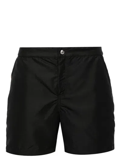 Paul Smith Stripe-detail Swim Shorts In Black