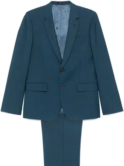 Paul Smith Single-breasted Suit In Blue