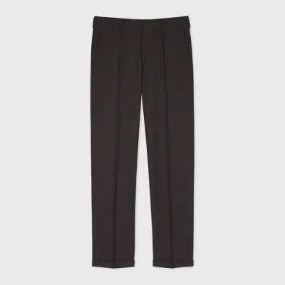 Paul Smith Slim-fit Dark Brown Wool Nep Trousers