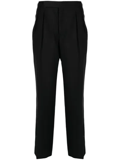 Paul Smith Straight-leg Wool Trousers In Black