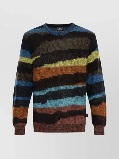 Paul Smith Ps  Sweater With Striped Pattern In Multicolour