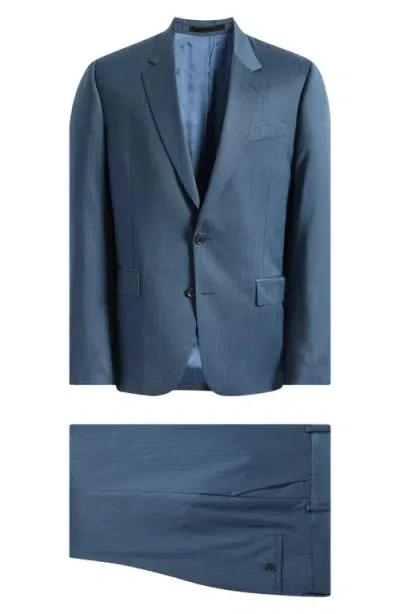 Paul Smith Tailored Fit Wool Suit In Blue