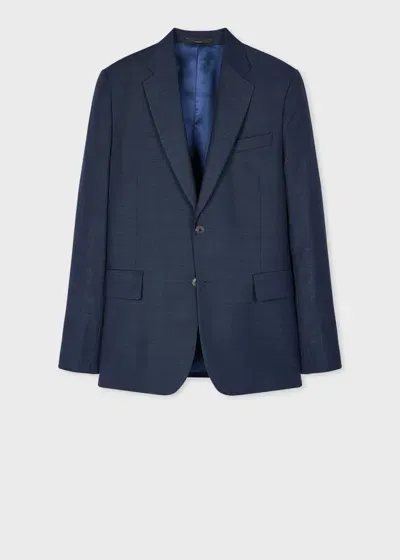 Paul Smith The Brierley - Navy Textured Wool Blazer Blue