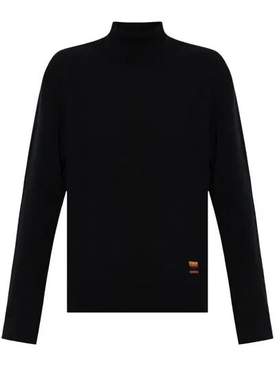 Paul Smith Turtleneck Cashmere Jumper In Black