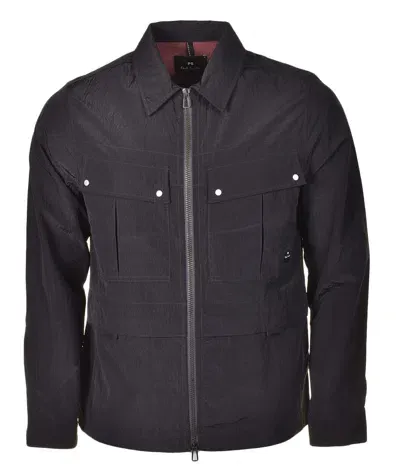 Paul Smith Unlined Overshirt Jacket Black