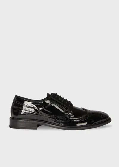 Paul Smith Women's Black 'fuentes' Patent Leather Brogues