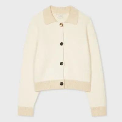 Paul Smith Women's Ivory Knitted Button Through Cardigan White