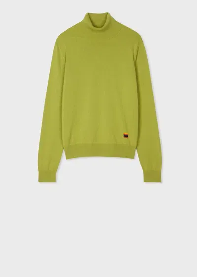 Paul Smith Women's Moss Green Cashmere Roll Neck Sweater